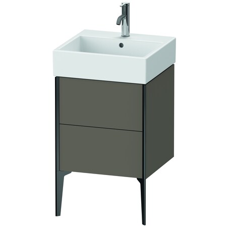 Xviu Floor Standing Vanity Unit Flannel Gray Satin Matt